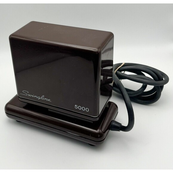 Vintage Swingline 5000 Electric Stapler Heavy Duty Black w/ staples FOR PARTS - Picture 1 of 5